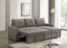 Giorgi Sectional w/ Pullout – Light Brown