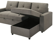 Giorgi Sectional w/ Pullout – Light Brown