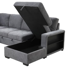 Stockwell Sleeper Sofa Sectional – Dark Gray