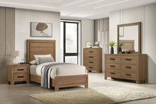 Panelli 4 Pc Full Bedroom Set – Walnut