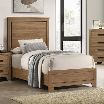 Panelli 4 Pc Twin Bedroom Set – Walnut