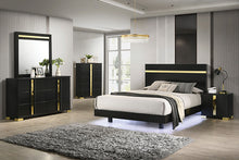 Lillestrom 5 Pc Queen Bedroom Set – Black/Gold