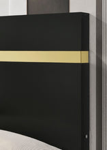 Lillestrom 5 Pc Queen Bedroom Set – Black/Gold