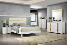 Lillestrom 5 Pc Queen Bedroom Set – Gold/White