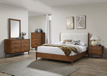 Thusis 5 Pc Queen Bedroom Set – Walnut/Beige