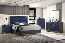 Hartlepool 5 Pc Queen Bedroom Set – Ash Gray/Indigo Blue