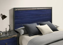 Hartlepool 5 Pc Queen Bedroom Set – Ash Gray/Indigo Blue