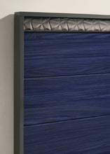 Hartlepool 5 Pc Queen Bedroom Set – Ash Gray/Indigo Blue