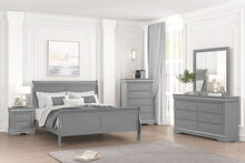 Louis Philippe 5 Pc Queen Bedroom Set – Gray