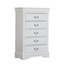 Louis Philippe 5 Pc Queen Bedroom Set – White