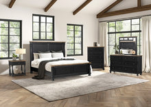 Neue Mills 5 Pc Queen Bedroom Set (N2) – Farmhouse Black/Rustic Oak