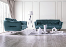 Civellutino Sofa & Loveseat Set – Teal