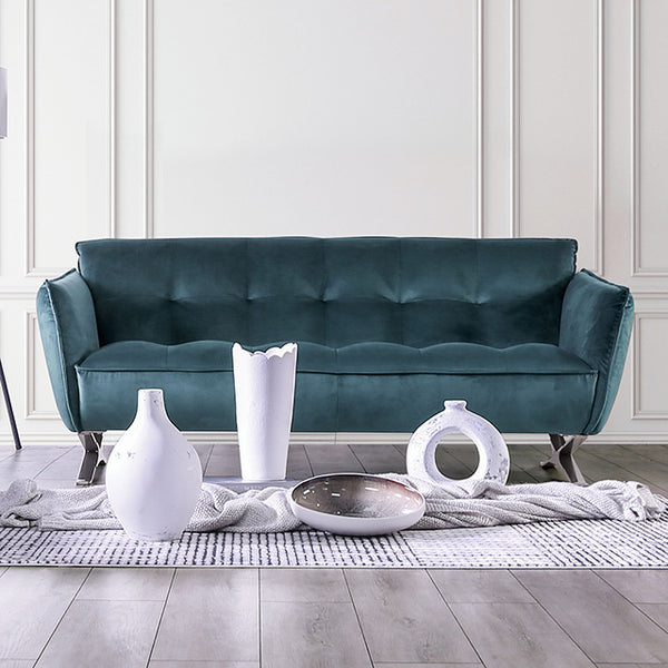 Civellutino Sofa & Loveseat Set – Teal