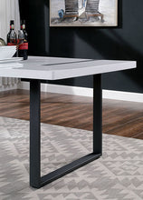 Alessia 7 Pc Dining Table Set – Black/White
