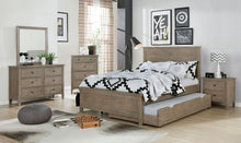Vevey 4 Pc Full Bedroom Set – Wire-Brushed Warm Gray