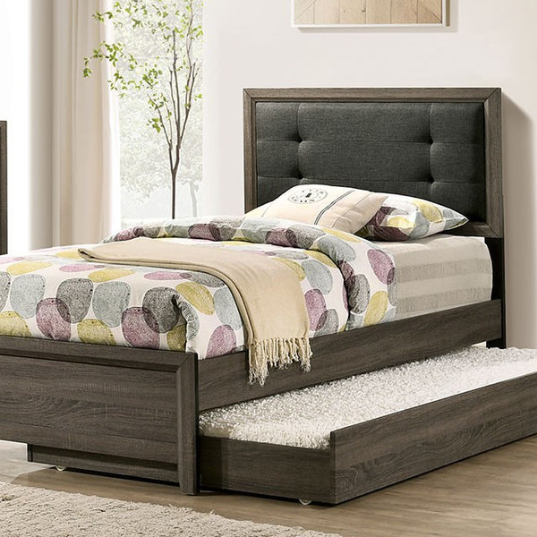 Roanne 4 Pc Twin Bedroom Set – Gray/Charcoal