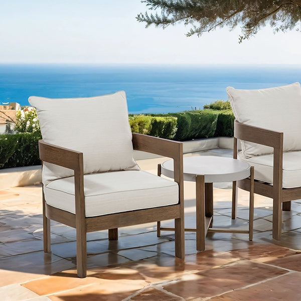 Lotus 3-PC Patio Set – Natural Tone/Beige