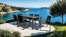 Tushari 8 Pc Outdoor Dining Set – Natural/Black