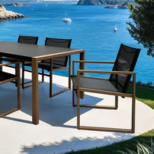 Tushari 8 Pc Outdoor Dining Set – Natural/Black
