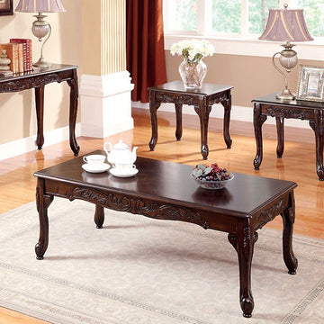 Cheshire 3 Pc Table Set – Dark Cherry