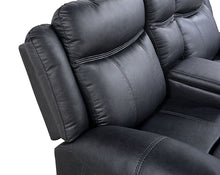 Agata Reclining Sofa & Loveseat Set – Black