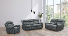 Agata Reclining Sofa & Loveseat Set – Dark Gray