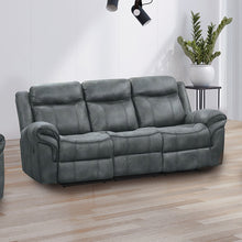 Agata Reclining Sofa & Loveseat Set – Dark Gray