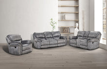 Themis Reclining Sofa & Loveseat Set – Gray