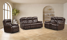 Themis Reclining Sofa & Loveseat Set – Brown