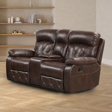 Themis Reclining Sofa & Loveseat Set – Brown