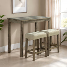 Adelaide 3 Pc Dining Table Set – Brown/Beige