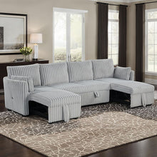 Denholme Sectional w/ Pull Out – Gray
