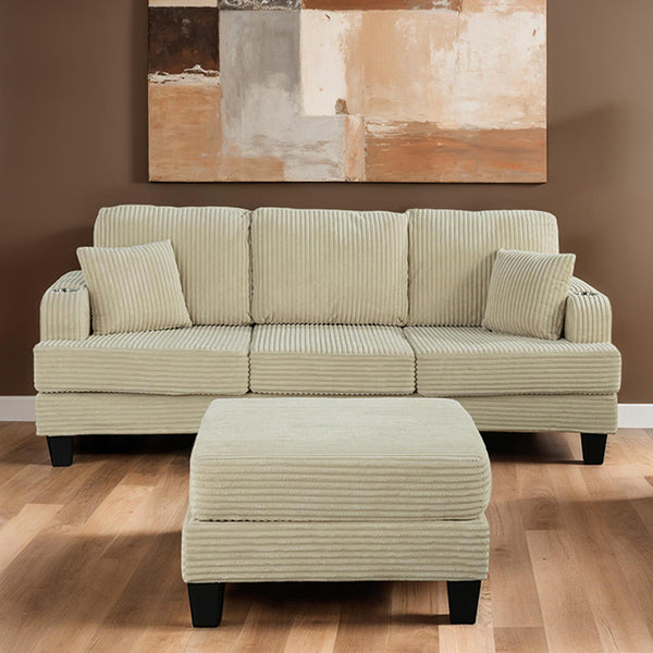 Moretaine Sofa & Loveseat Set – Beige
