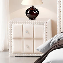 Farese Queen Bed w/ 2 Nightstands – Beige