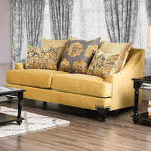 Viscontti Sofa & Loveseat Set – Gold/Gray