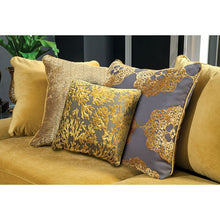 Viscontti Sofa & Loveseat Set – Gold/Gray