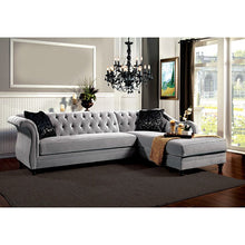 Rotterdam Sectional – Warm Gray/Black/Silver