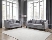 Goshen Sofa & Loveseat Set – Light Gray