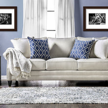 Giovanni Sofa & Loveseat Set – Beige/Blue