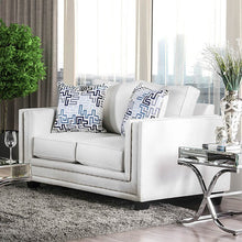 Ilse Sofa & Loveseat Set – Off-White/Blue