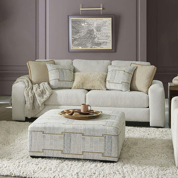 Cochrane Sofa & Loveseat Set – Cream/Beige