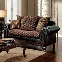 San Roque Sofa & Loveseat Set – Brown/Espresso/Dark Cherry