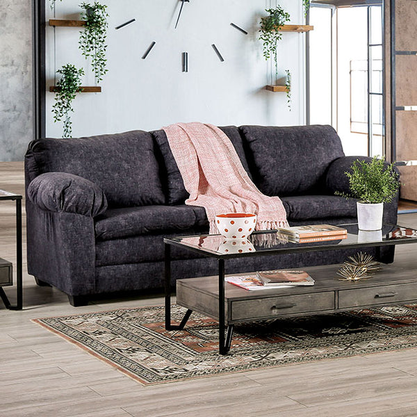Keswick Sofa & Loveseat Set – Charcoal