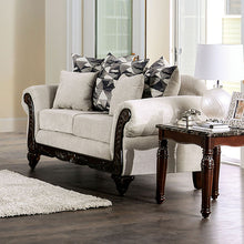 Cassani Sofa & Loveseat Set – Walnut/Light Gray