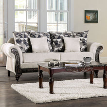 Cassani Sofa & Loveseat Set – Walnut/Light Gray
