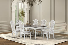 Tushari 8 Pc Outdoor Dining Set – Antique White/Dark Walnut