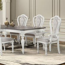 Tushari 8 Pc Outdoor Dining Set – Antique White/Dark Walnut