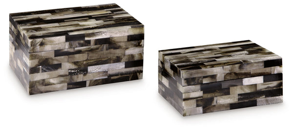 Ellford Box Set (Set of 2) Black / Brown / Cream