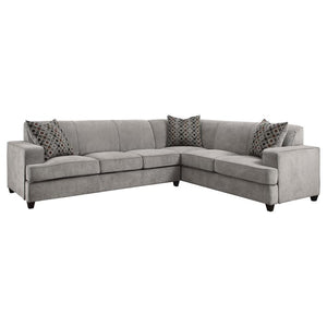 Tess - L-Shape Sleeper Sectional - Gray