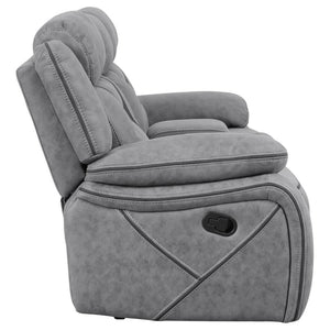 Higgins - Pillow Top Arm Motion Loveseat with Console